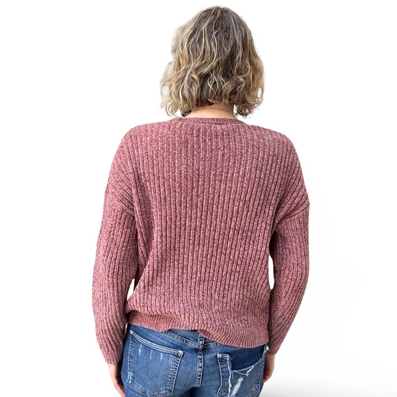 Women's Anthropology SANCTUARY Brown Ribbed Chenille Cardigan Size Small NWT - Picture 5 of 7